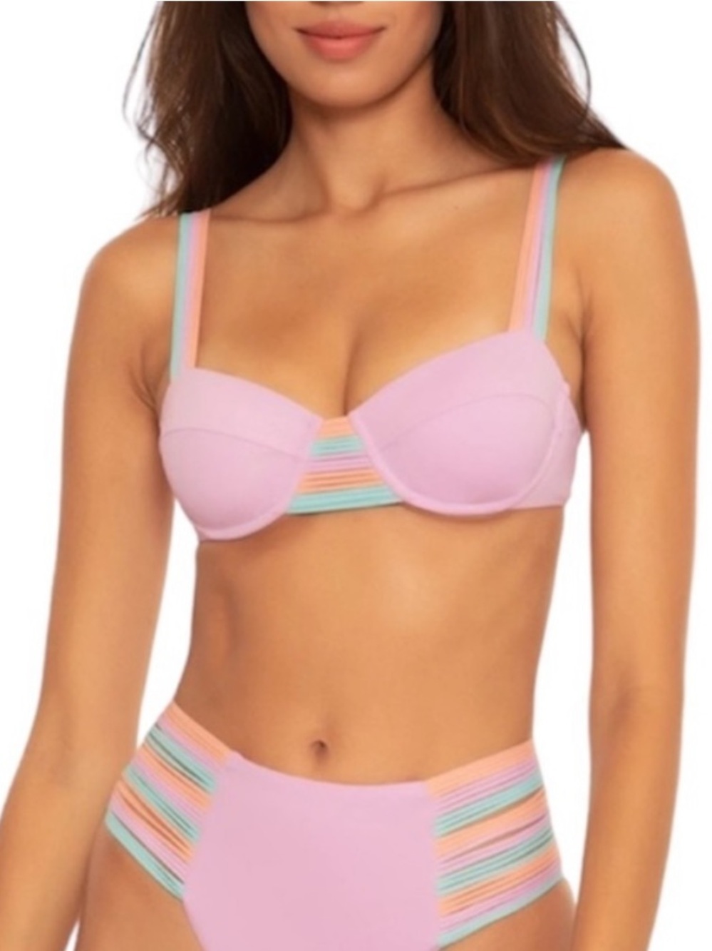 🌻NEW w/tag Isabella Rose Swim Lucca Underwire Balconette Bikini Top Size M